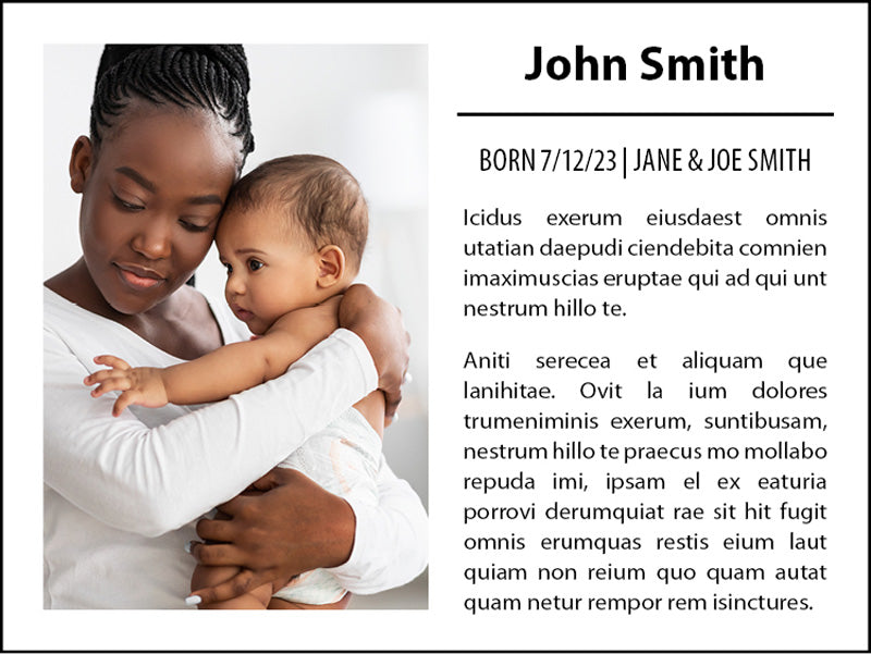 Birth Announcement Ad