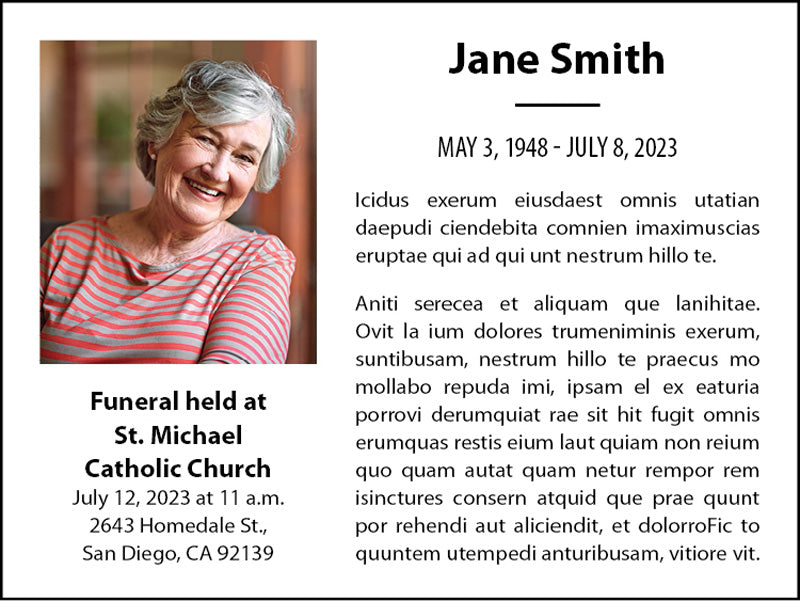 Obituary Ad