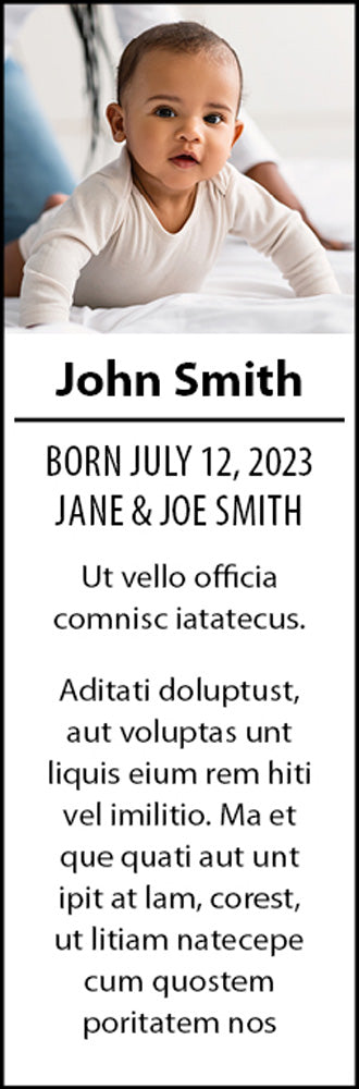 Birth Announcement Ad
